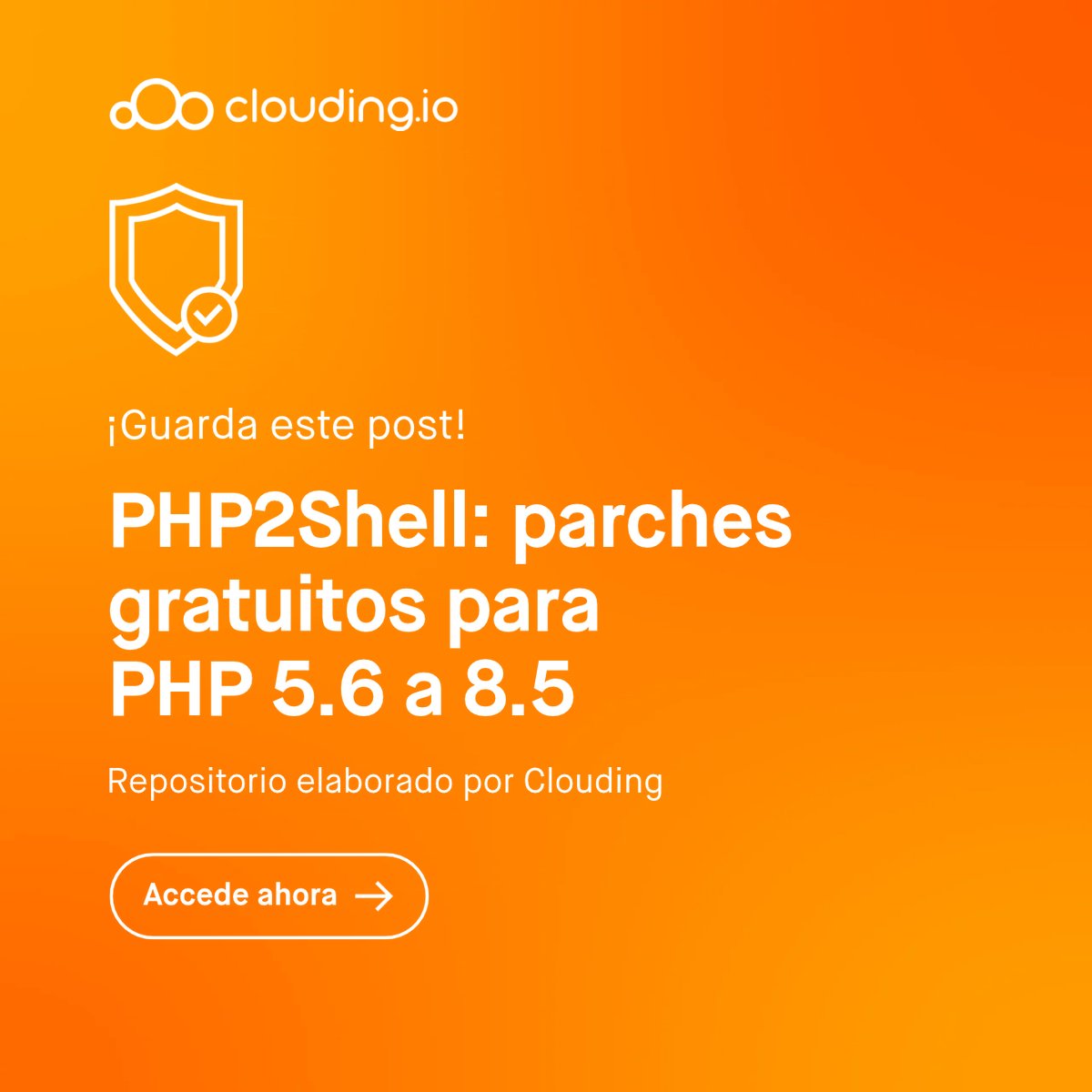 cloudingio's tweet photo. 🚨 PHP2Shell: parches gratis para PHP 5.6–8.5, incluidas versiones sin soporte oficial. Debian/Ubuntu (.deb) y RPM. Para todos, seas cliente o no. La seguridad también se construye compartiendo soluciones.
https://t.co/SNiT2elDQJ https://t.co/QPg8xoa8xG