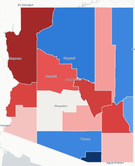 mcmartinezaz's tweet photo. ARIZONA GENERAL ELECTION: OCT 23, 2026

🔴 REP: 327,859 (38.6%)
🔵 DEM: 326,918 (38.5%)
🟡 OTHER: 195,084 (23.0%)

Reps now LEAD Dems by:  🔴R+0.1  🔴R+941 Returns  Later, Yavapai and Mohave will further Reps' lead statewide! https://t.co/WJep9JoVnZ