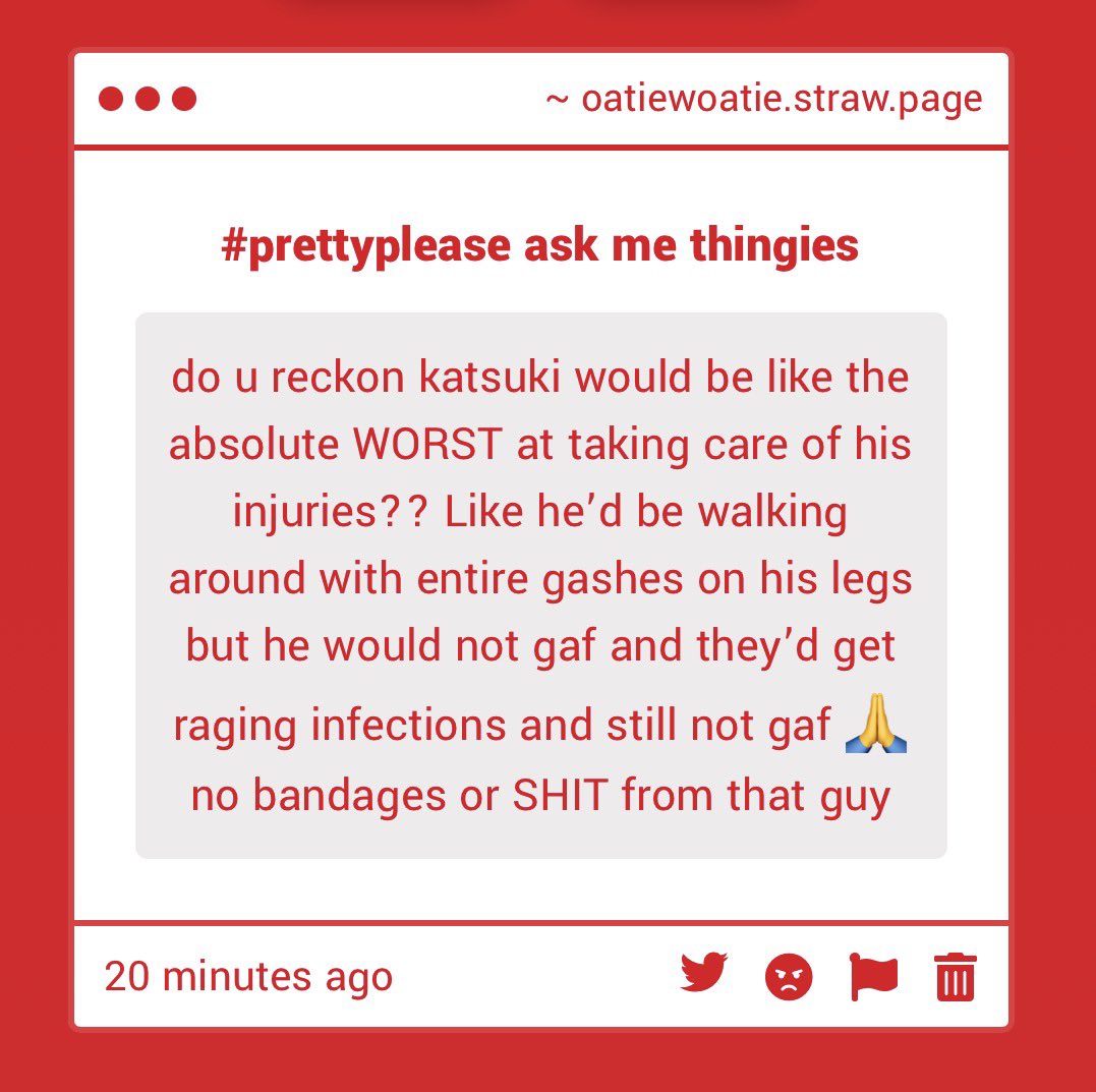 oatiewoatie's tweet photo. katsukis bad aftercare being like an extension of his sh cuz he doesnt feel deserving of such care (esp if the relapse was triggered cuz of like a failure or something similar that he feels responsible for) 💭 ooooooh shittings https://t.co/lTUo848bHJ