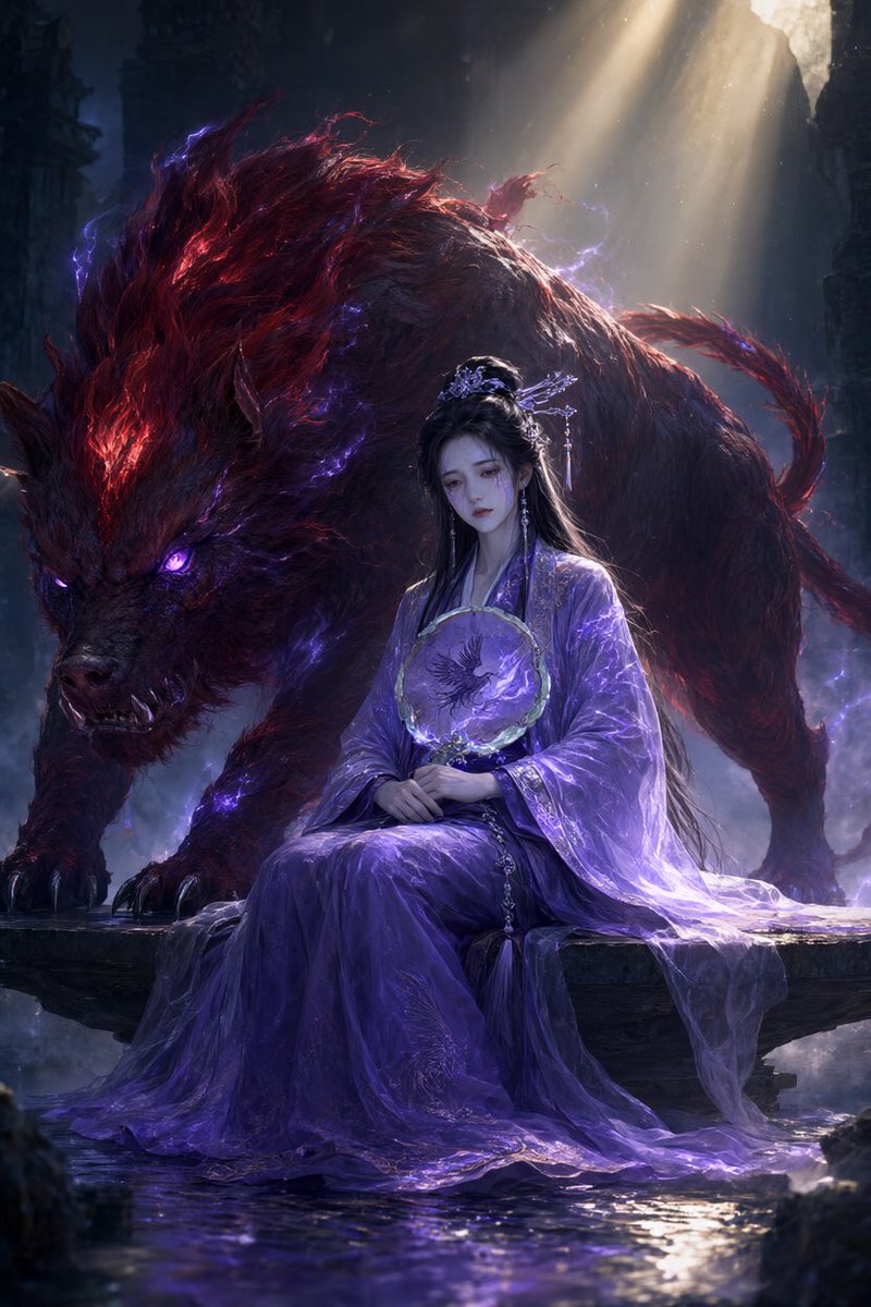 Shidian2366's tweet photo. 《八荒采妖录》 #aigc #shanhai #shanhaijing #chinesegirl #aiart https://t.co/WgUfABjRKF