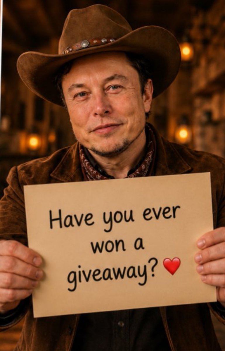 FutureElonztw's tweet photo. ❤️🎁 Have you ever won an Elon Musk giveaway?

Be honest! 👀✨ Has luck ever been on your side?

🟢 A) Yes, I’ve won! 🎉
🔴 B) No, not yet! 😢
🟡 C) Still hoping for my lucky moment! 🤞💫

👇 Drop your answer in the comments! ❤️🚀 https://t.co/2dJeT5QISd