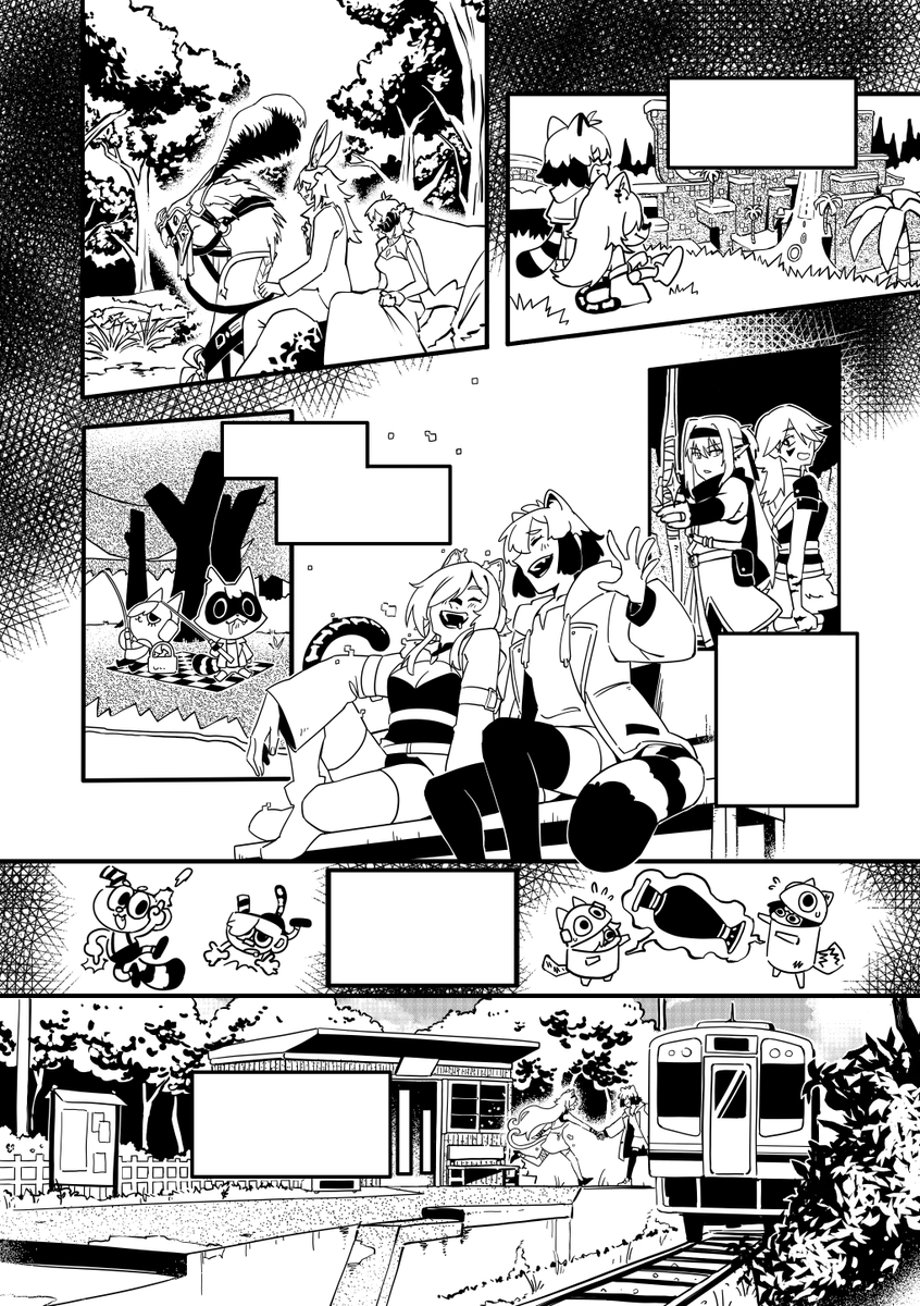 CrManzana's tweet photo. And finally... If we reach at least 150% of the goal, we will hold a prize draw among all those who have made donations a 4 page B&amp;W comic/manga drawn by me ✍️🦝
(the winner gets to choose the theme and script) https://t.co/uXF7HxcpD7