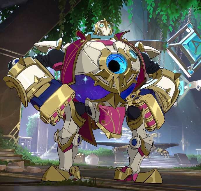 JumaraloHexCore's tweet photo. The YouTube trailer description for 2XKO skins confirms that the Yasuo skin is the same one from Legends of Runeterra (Cosmic Zephyr Yasuo) and that the Blitzcrank skin is named Cosmic Diviner Blitzcrank. https://t.co/KQXtRo7yQx
