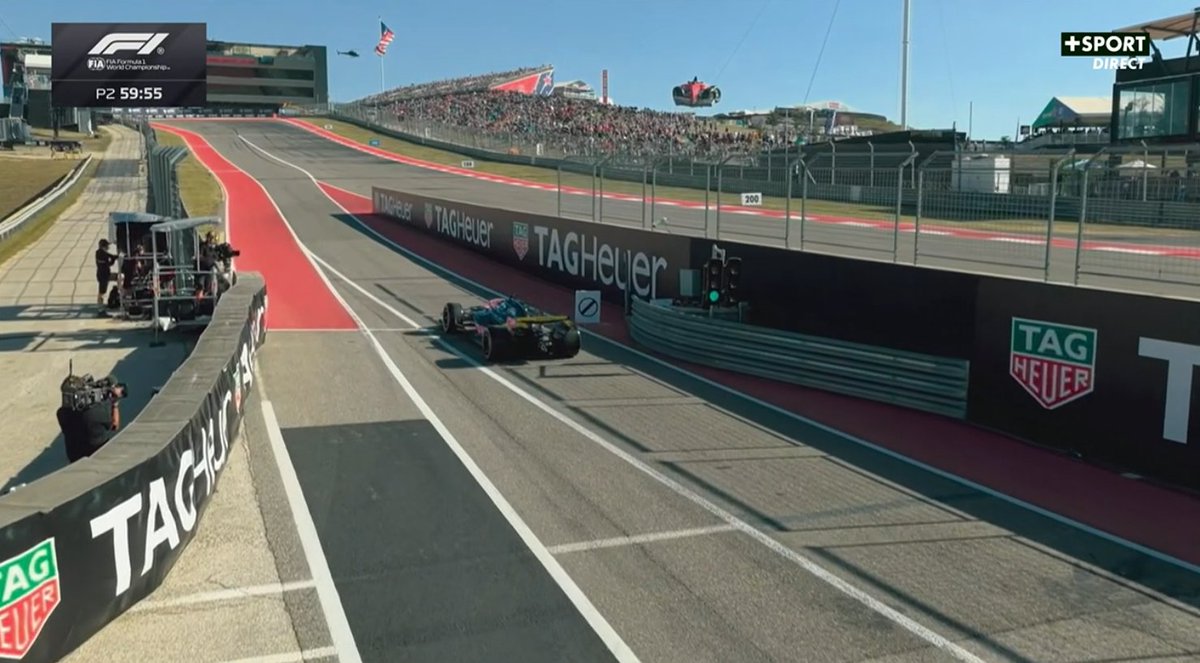 Alpine_Nation's tweet photo. Green flag.   

FP2 gets underway for Alpine. We need to improve our single-lap pace and race pace. https://t.co/OCpeNwjYwU
