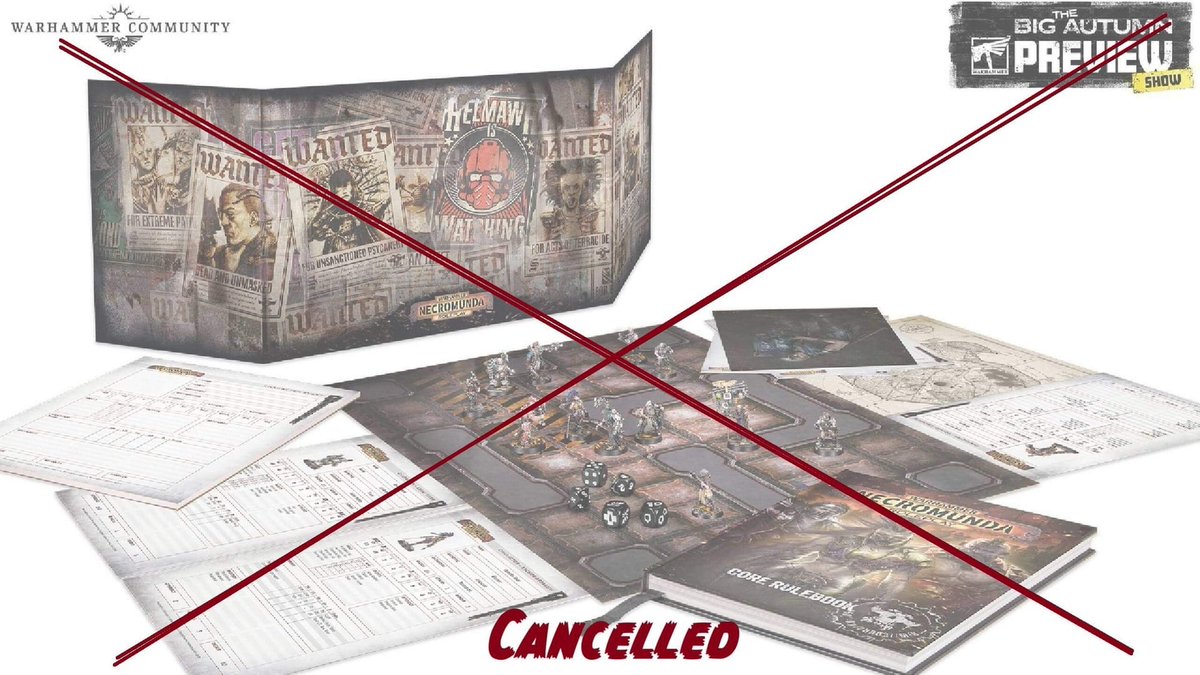 TechRaptor's tweet photo. Games Workshop has shockingly cancelled its Necromunda RPG only a month after announcing it techraptor.​net/tabletop/news/necromunda-roleplay-rpg-cancelled-month-after-it-was-announced https://t.co/kfyElxdgA2