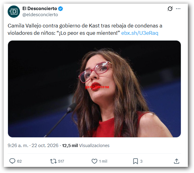 gene_llerena's tweet photo. VALLEJOS: "la CHANCHA con más corrida de tetas" pontificando contra la "mentira"... te pasaste.