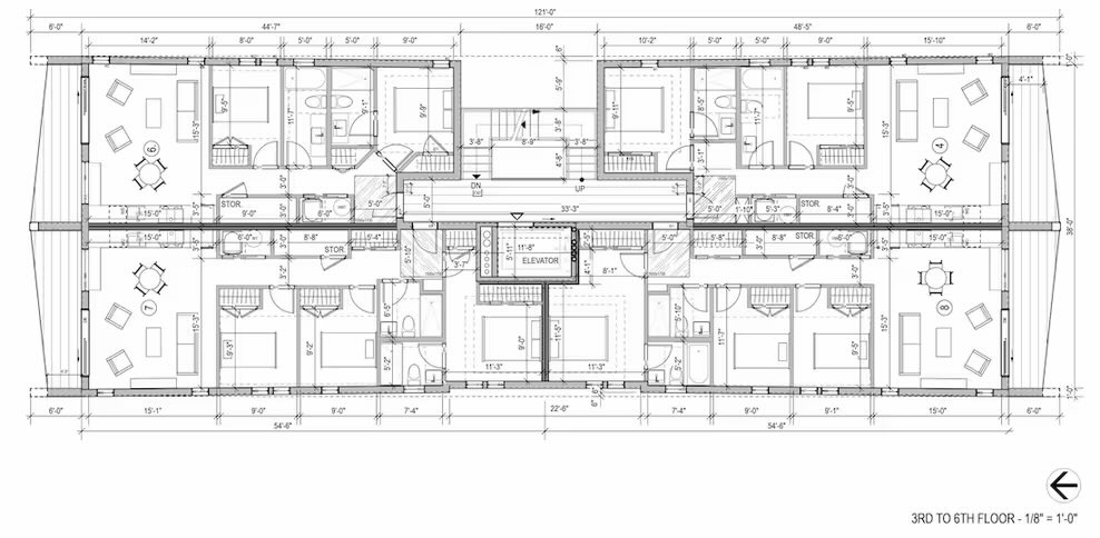 HowEPhil's tweet photo. Even half of this would be a boon to other North American cities, such as Atlanta.

Hell, make the first floor retail, then 10 units above 👀 https://t.co/aLmRewIDt1