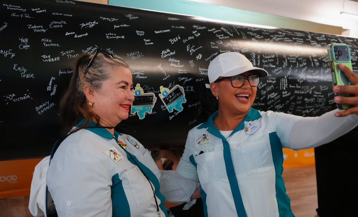 DrewDisneyDude's tweet photo. Walt Disney World shared photos of Cast Members signing a beam for the Monsters, Inc. roller coaster at Disney’s Hollywood Studios!

Cast Members leaving their mark on Disney attractions is a beloved tradition as the park’s future takes shape. https://t.co/c8lAad5nt3