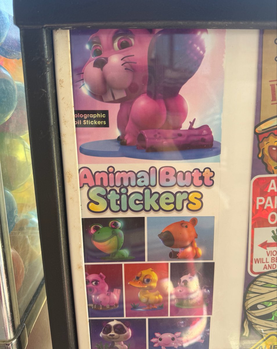 asfckasf's tweet photo. hey does anyone want an animal butt sticker? https://t.co/RQ2Gw4by2d