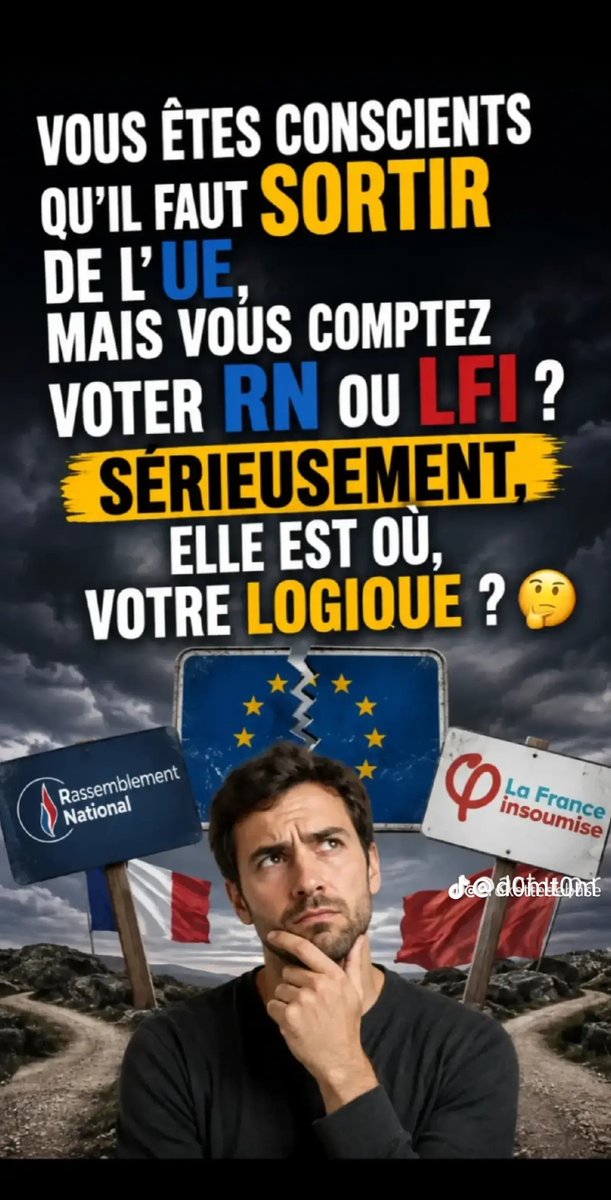 Charpentiernad4's tweet photo. 🇫🇷 Vous ne connaissez pas #Asselineau ? Renseignez-vous, écoutez ses arguments, comparez ! Ne croyez pas aveuglément tout ce qu’on vous vend comme étant pour votre bien. Informez-vous, questionnez, pensez par vous-mêmes ! #Frexit https://t.co/5aggpKArJt