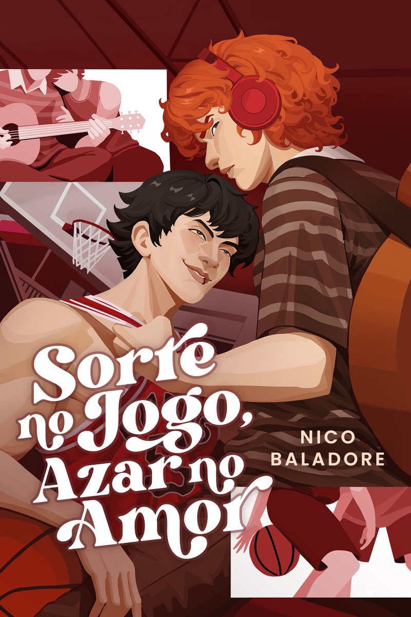 nicobaladore's tweet photo. *chego*
*revelo a capa de romance BL mais linda de 2026*
*saio*

"Sorte no Jogo, Azar no Amor" chega ainda esse ano na amazon! 🏀🎸 https://t.co/1w1CaxrPv1