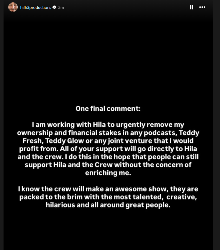 CameronF305's tweet photo. Ethan is resigning from the podcast it seems https://t.co/IoXGMfFPOs