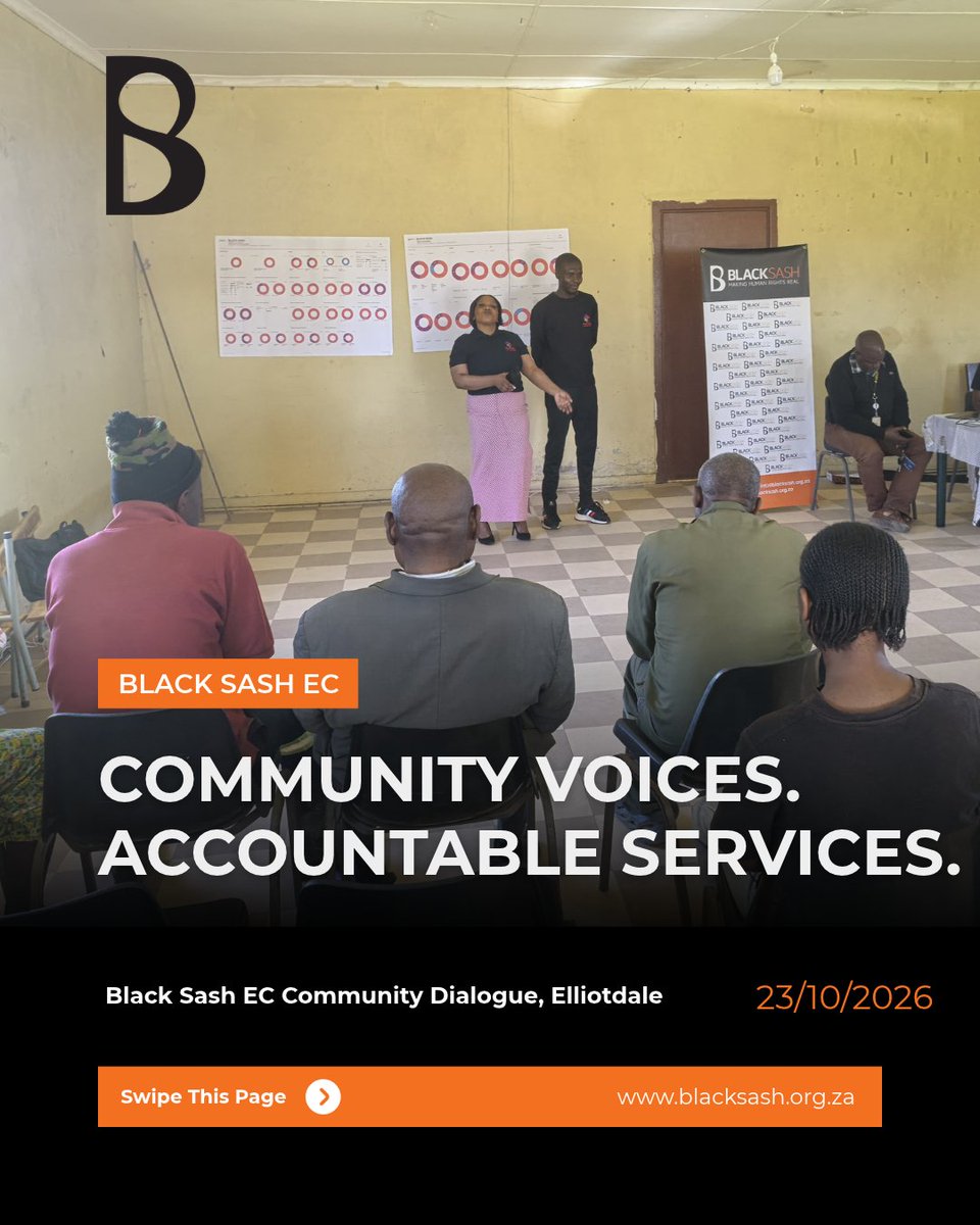 black_sash's tweet photo. Black Sash Eastern Cape, in partnership with the Women and Children's Rights Centre, hosted a community dialogue in Elliotdale to share findings from a #SASSA service delivery report and create a platform for engagement between community members and local SASSA officials.

#makehumanrightsreal #SocialGrants #CommunityDialogues #SASSA #blacksashsa