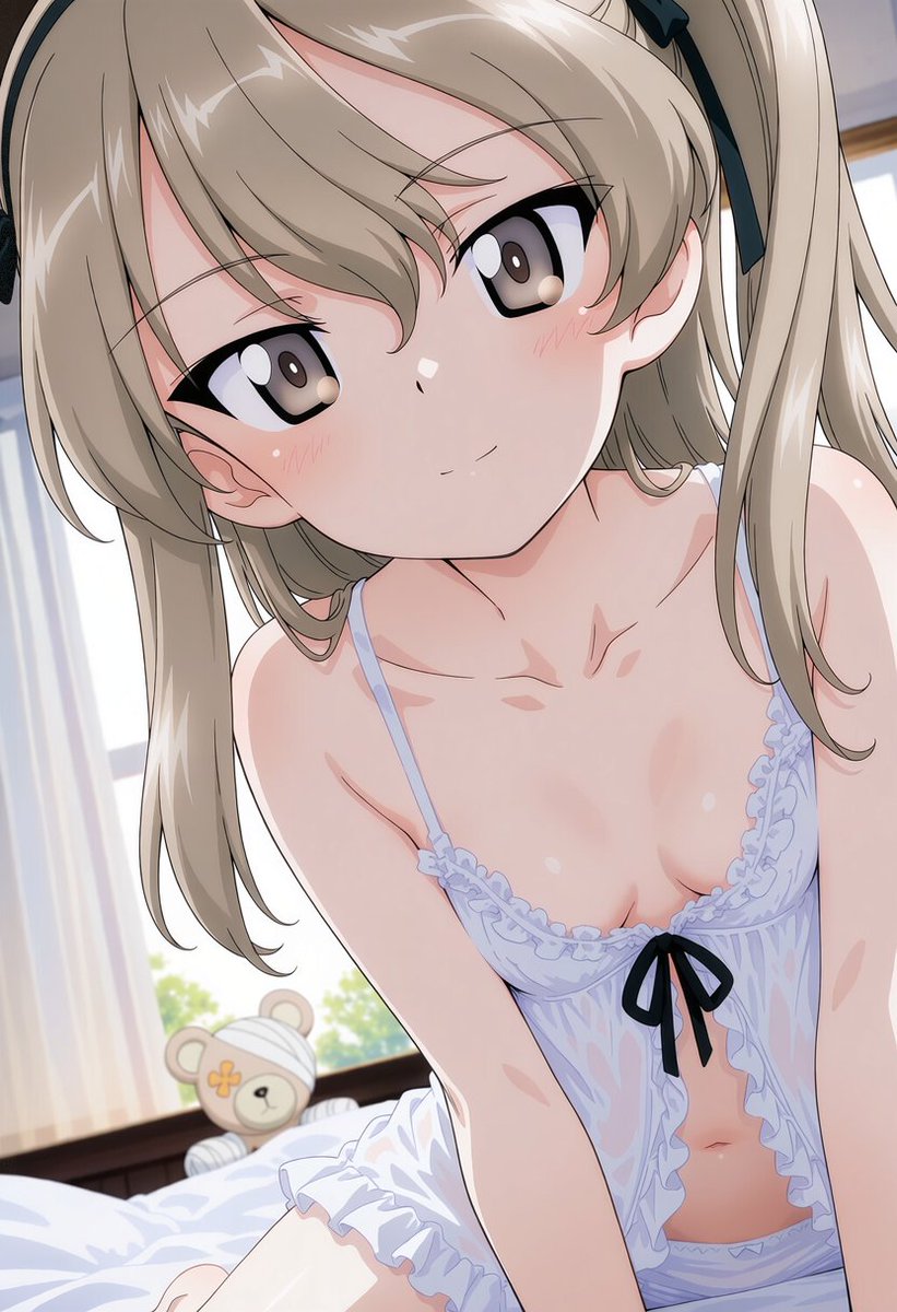 FfAxis's tweet photo. おはよう。
やっと起きた。
……ふふ。
今日はいい天気。
朝ごはん、一緒に行く？

島田愛里寿/ガールズ&amp;パンツァー    

#garupan https://t.co/FMZ2swY5nH