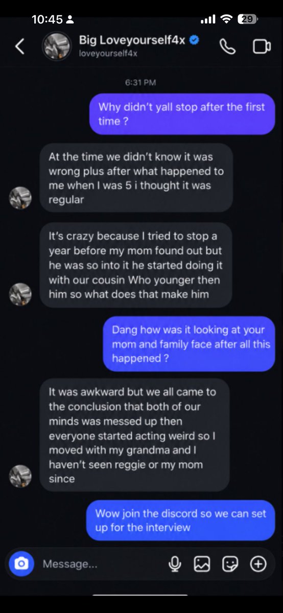 x00mvc's tweet photo. @CeeKeeta @whereisdestin @3ubbaChop @masterminddkidd @OwNLeSsNY @talkthatanti So you condone Reggie? his brother said Reggie did the same thing to his little cousin. Doesn’t that make Reggie just as bad? https://t.co/WJuAL8m3Pw