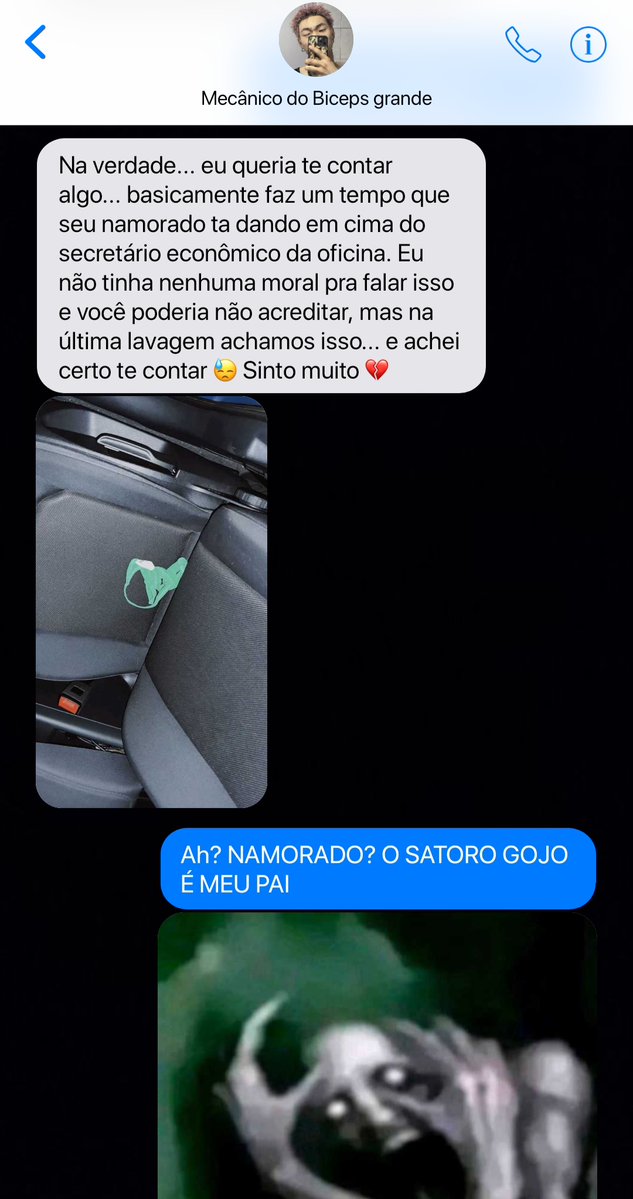 Sempreopp's tweet photo. #itafushi | Mini au

Yuji resolve fazer uma boa ação e falar para o namorado do seu cliente que o homem está o traindo.

Ou

Megumi acha o mecânico do seu pai gatinho, mas o mesmo o confunde com namorado do próprio pai. https://t.co/SqqAnnKR7E