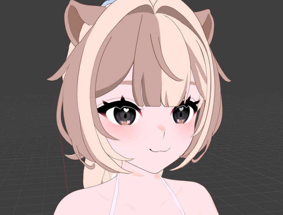 Jinniebuoy's tweet photo. Front view and 3D angle. 🩵
I could cry how cute it looks eeeee

#vtuber #blender #3dart https://t.co/AAhSDtqXnE
