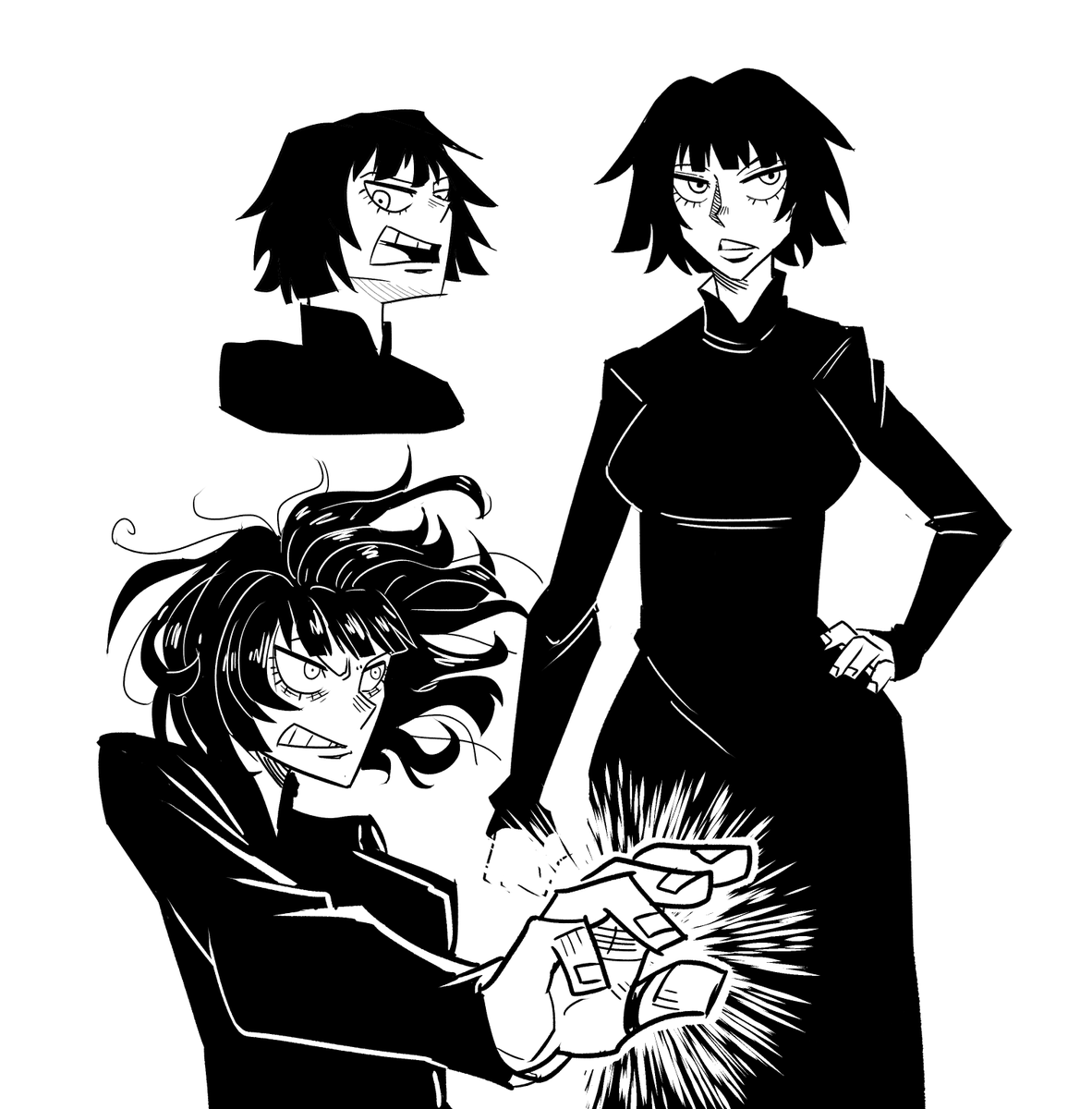 404_Ikaraptor's tweet photo. “What’s your biggest impact on the internet?”

Indirectly getting more fanart for webcomic Fubuki and Tatsumaki https://t.co/IOZ583zjY3