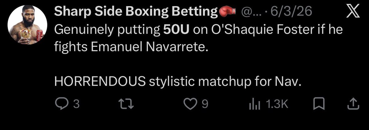 solelyboxing's tweet photo. I am pussy AF btw. Look how crazy I was talking about Nav just to not even go over 2U on this. https://t.co/0SLwjAnJb0