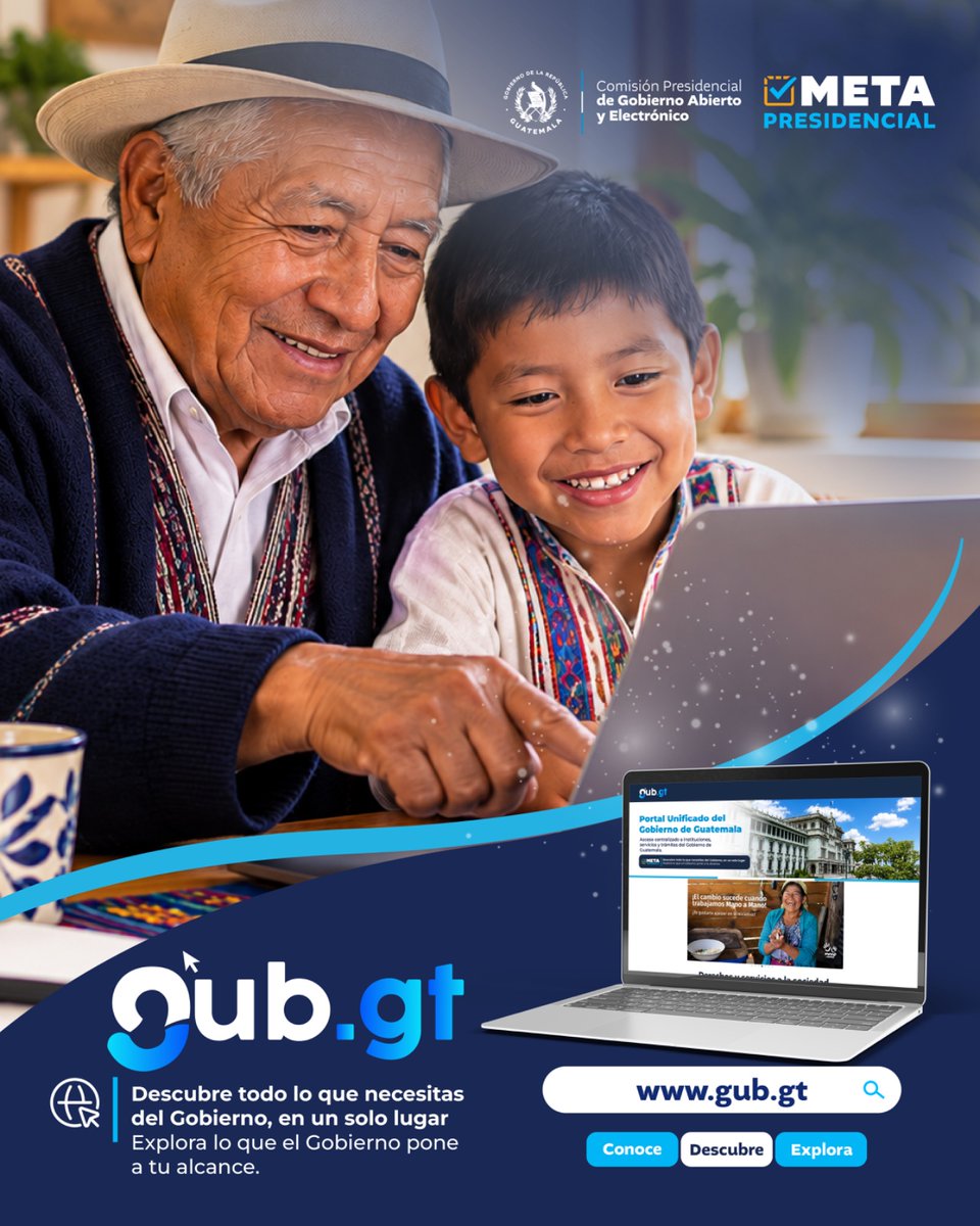 ComisionGAE's tweet photo. #LlegóGubgt 🇬🇹 | Encuentra programas, servicios y oportunidades del Gobierno en un solo lugar. ¡Explora todo lo que https://t.co/wRUxpXJcWU tiene para ti! Ingresa a https://t.co/B81JbJcg9H @GuatemalaGob https://t.co/D01WkwQueD