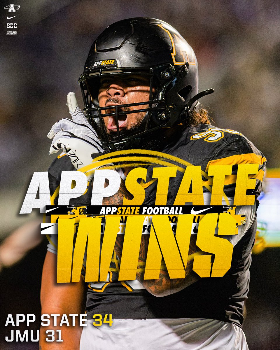 AppState_FB's tweet photo. Smart. Tough. Competitive.

#GoApp https://t.co/gyJ6Lqf6ka