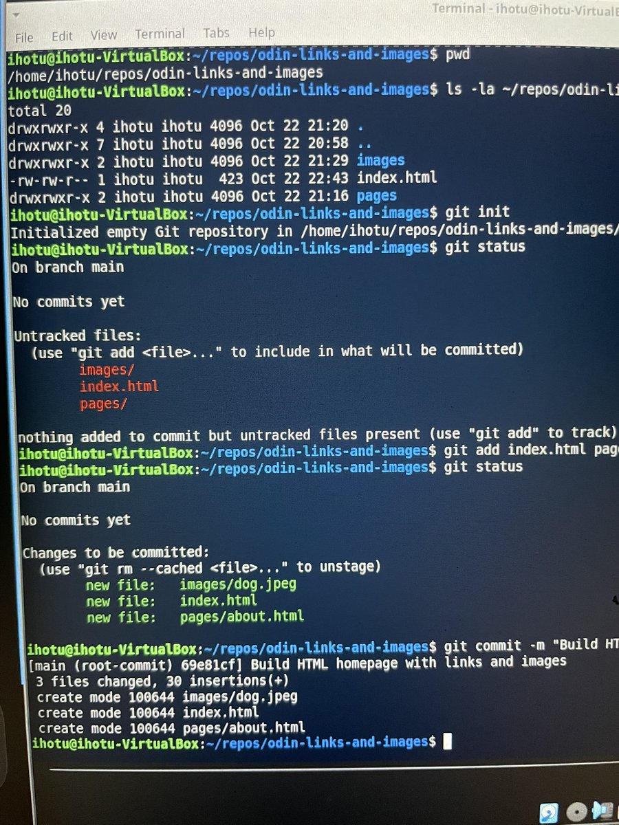ihotu_alaku's tweet photo. Day 19/100

Today, I initialized Git in my HTML project; staged my files and created my first commit , and explored Git history using git log.

#100daysofcoding https://t.co/SWMLbp6ycu