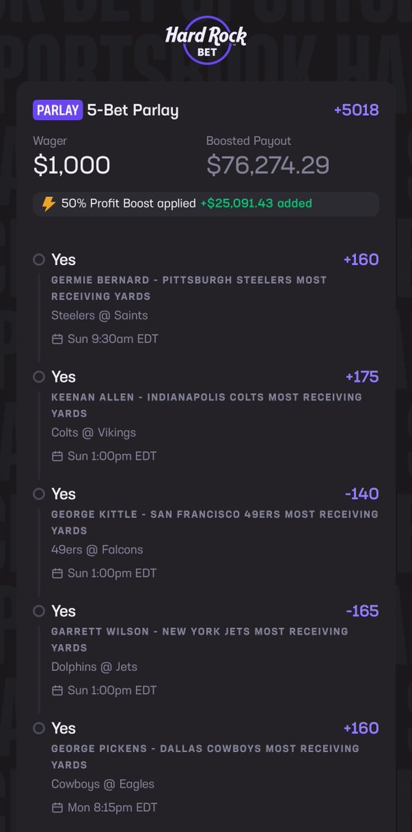 AndySlater's tweet photo. Ready for my big football parlay to hit this weekend! 🤞🏼🚀

If you wanna tail: https://t.co/xGBhLeTsmL https://t.co/DrSopqKNdP