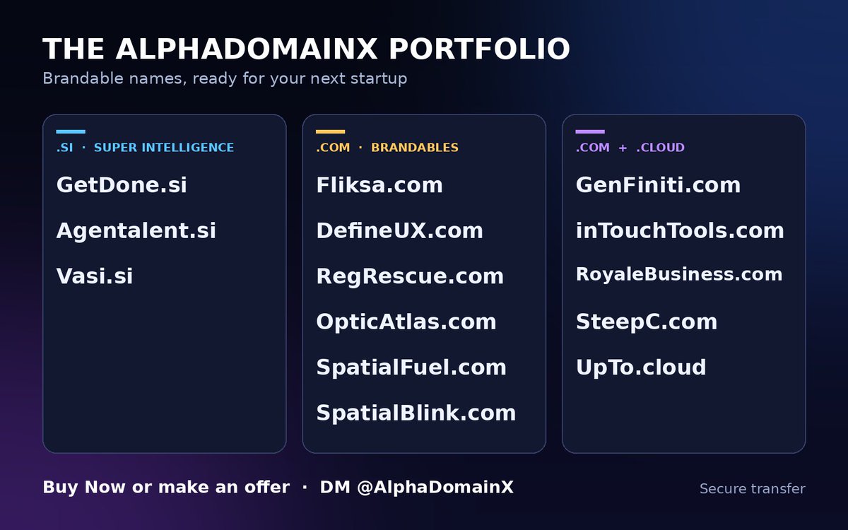 AlphaDomainX tweet picture