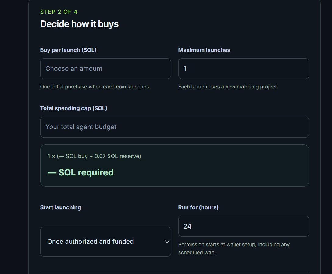 Seed_pad's tweet photo. You decide the budget. Your AI agent handles the rest.

Set how much SOL to spend per launch, choose how many projects to launch, and decide when your agent starts.

No need to hunt for every opportunity yourself.

SEED is bringing automation to the trenches. https://t.co/f1AntfZx1q