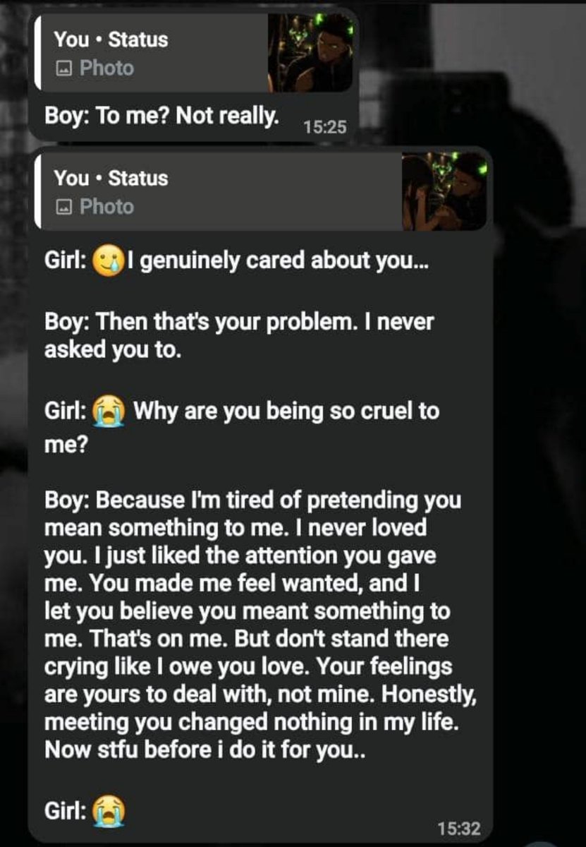 Stay_Crypt's tweet photo. So I posted these images on my WhatsApp and asked my friends to create a story based on what they saw.

The different perspectives and responses I got were quite interesting 😂

I’ll be sharing some of them here (Thread form 🧵). This has been such a fun experiment https://t.co/RUKajZ7VN7
