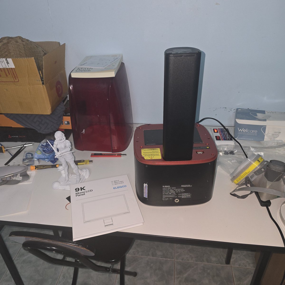 Phumpalang54124's tweet photo. Changing 3dprint lcd do to the resin leak. ☠️ https://t.co/c8cfKkfR1d