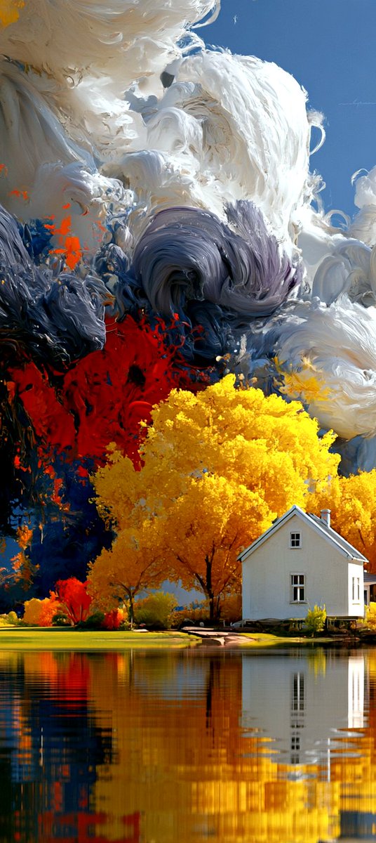 QamarRiaz1's tweet photo. Art was never born from the brush, nor did it ever belong to the hands that held it.

It was born somewhere deeper, in the silent wilderness of imagination, where impossible worlds existed long before anyone found a way to bring them to life.

For centuries, imagination was bound by the limitations of execution. Countless visions lived and died unseen, not because they lacked beauty, but because the hands could not always translate what the mind could see.

And then, the tools began to change.

From stone to canvas, from brush to camera, from pixels to algorithms, every age found a new language for the same ancient desire: to give form to the invisible.

Then came AI.

And suddenly, the distance between a dream and its reflection grew remarkably small.

But AI did not arrive with an empty memory. Within its learned patterns echoes a vast inheritance of human creativity: the colors of forgotten painters, the textures of patient hands, the compositions of countless eyes, the visual discoveries of generations who spent their lives teaching the world new ways to see.

Every AI image carries traces of that collective artistic history. Not literally a thousand artists painting together, but something equally profound: centuries of human expression informing a new language of creation.

Their legacy deserves recognition, respect, and fairness.

And perhaps this is where art enters its most fascinating age.

When almost anyone can execute, imagination must rise beyond execution.

When images become infinite, vision becomes precious.

When beauty can be generated in seconds, the ability to recognize, refine, and give meaning to beauty becomes the artist's true signature.

For the machine may offer a thousand skies, but only the dreamer knows which one holds the sunset they have been searching for.

It may conjure a thousand worlds, but only imagination knows why one of them deserves to exist.

Art has never been the triumph of a tool over another tool. It is the endless journey from imagination to expression, and from expression toward perfection.

The brush will change. The canvas will change. Even the hands that execute may change.

But the dream will always belong to the dreamer.

And art will always begin where the visible world ends.