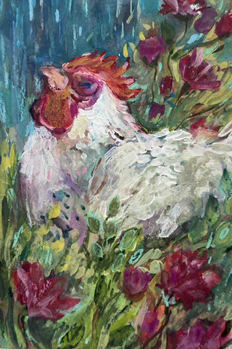 guilhernunes_'s tweet photo. a chicken allowing herself to experience happiness https://t.co/SiPAhAM57U