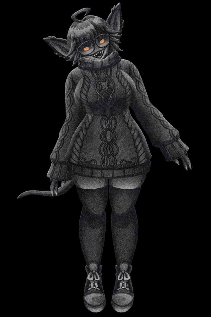 chupa_lina's tweet photo. Shout out to @Repo_VT for my first EVER 2d model and beautifully creepy starting soon screen! 

I had SO much fun showing them off today and can't WAIT to use them moving forward. 🩶 https://t.co/g4ImeR7Ki3
