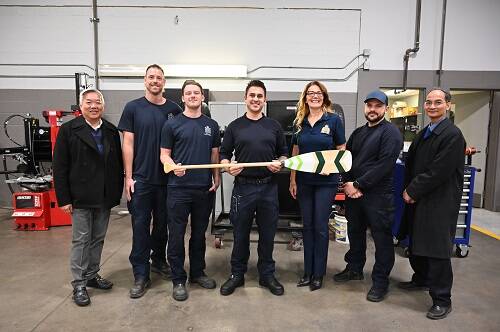 BCRCMP's tweet photo. #BCRCMP - UFV recognizes RCMP Fleet Post Garage for generous donation to automotive programs https://t.co/8UmE6O8eTx https://t.co/WnUEQ5SDLX