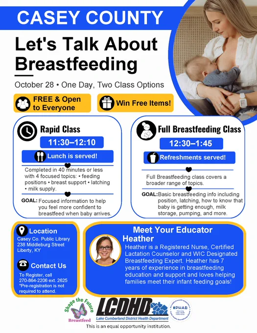 Image from Lake Cumberland District Health Department (@LCDHD)