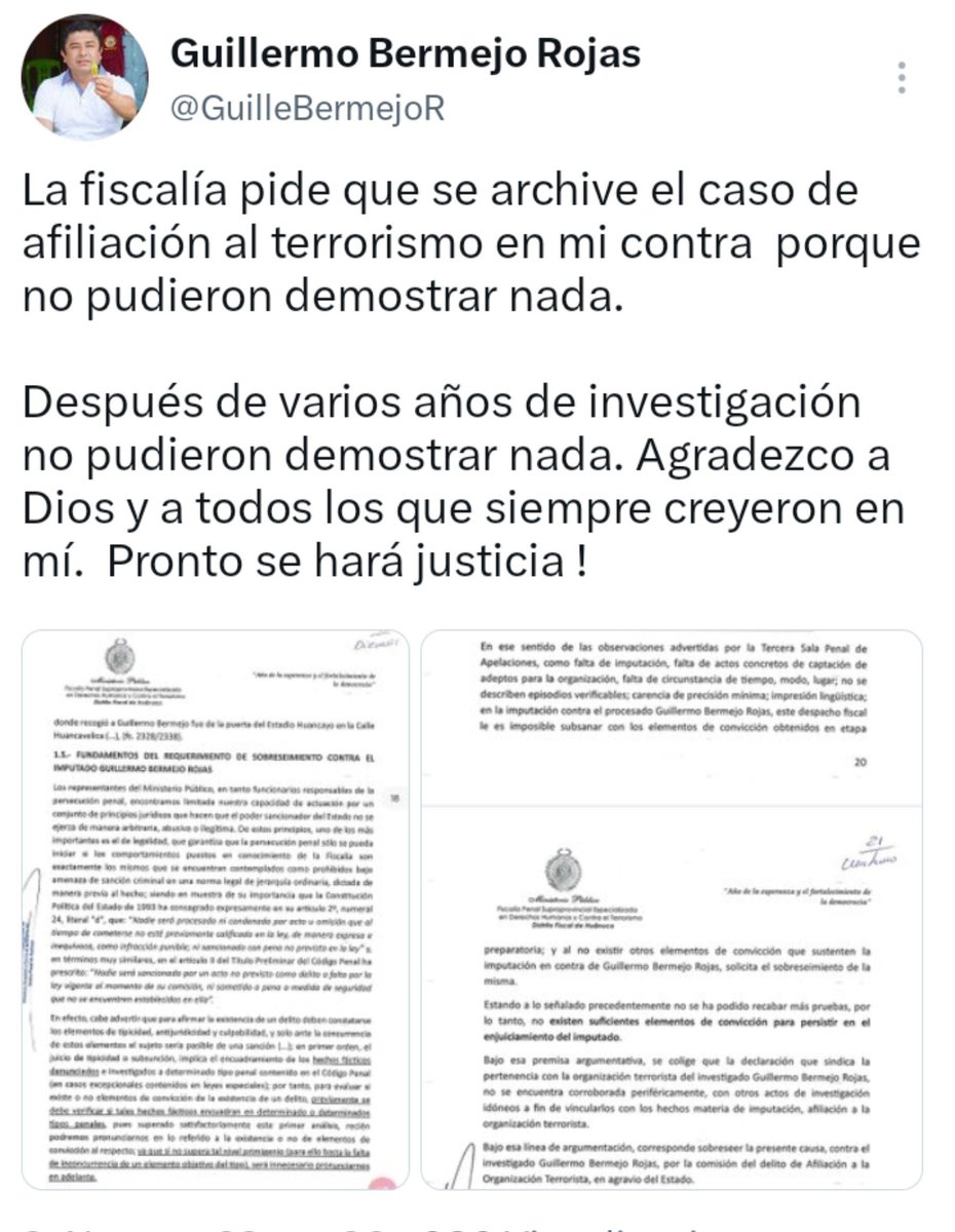liliana46171522's tweet photo. El sistema de justicia peruano no solo liberan delincuentes sino también terroristas. https://t.co/FOOtItL7DK
