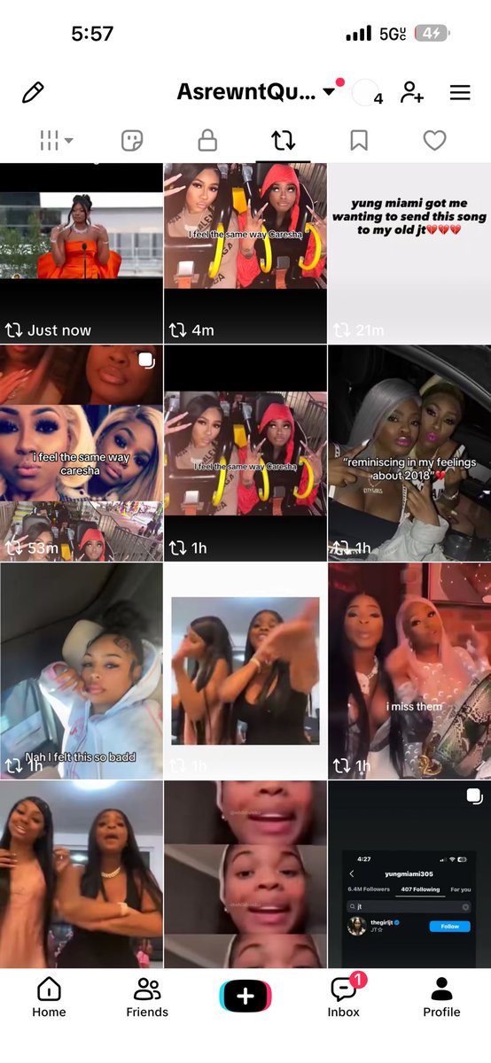 4g6y9yfxwy's tweet photo. Girl I been reposting all day #DearJT #caresha #citygirls https://t.co/7z0ZFjfRy9