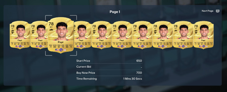 FUTSPY's tweet photo. The objective came out, it had a specific requirement. 

There was a Striker who had precision header and was discard at the time. He's now 3K. 

We continue to find ways to PRINT coins in the discord without needing leaks. 

Link in bio 👀 https://t.co/YLoqwZdr66