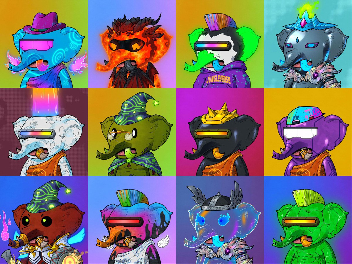 JungleVerseW3's tweet photo. 🚨⏳ 2 HOURS TO GO! 🐘🐢🔥

Your favorite inspired traits. Quality art. A tribute like no other . 🎨💎 @justPFPart  @TimelessTurts 

Sentx: https://t.co/CHsFXNHfAC https://t.co/VXvROx2cED