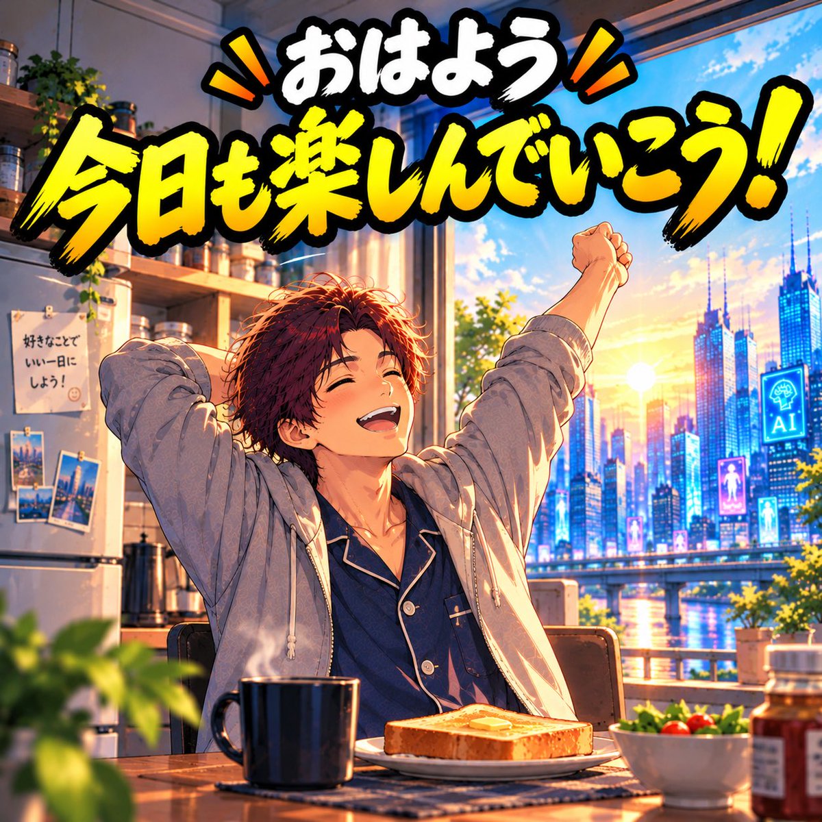 ai__oji's tweet photo. 10月24日、土曜日。

おはようございます☀️

昨日は金曜日。
1週間おつかれさまでした🤗🎶

休みの人はゆっくり
スタートしてください🍀
今日もお仕事の人は
無理せず自分のペースで💪🔥

今日もよろしくお願いします🙌✨

#AI副業 #副業 #note https://t.co/1RfJovvvtA