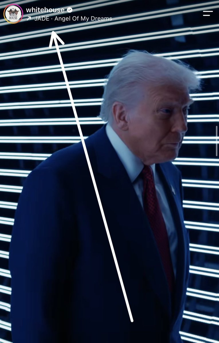 superTV247's tweet photo. JADE has removed Angel Of My Dreams from Donald Trump’s instagram reel within an HOUR 😭 iktr https://t.co/g3iaavbWcL