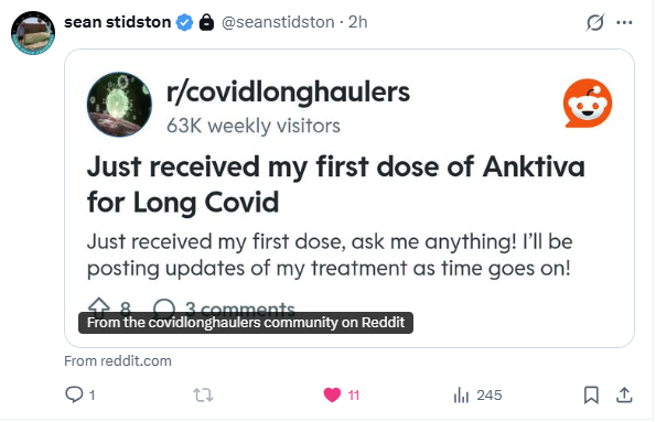 dbdugger's tweet photo. Where would kids be were it not for all of the interventions those with ME/CFS have provided? ALIVE. LMAO!
Anktiva May Help Shrink HIV Viral Reservoir
https://t.co/HcChizMCgZ https://t.co/f7en9ndzOM