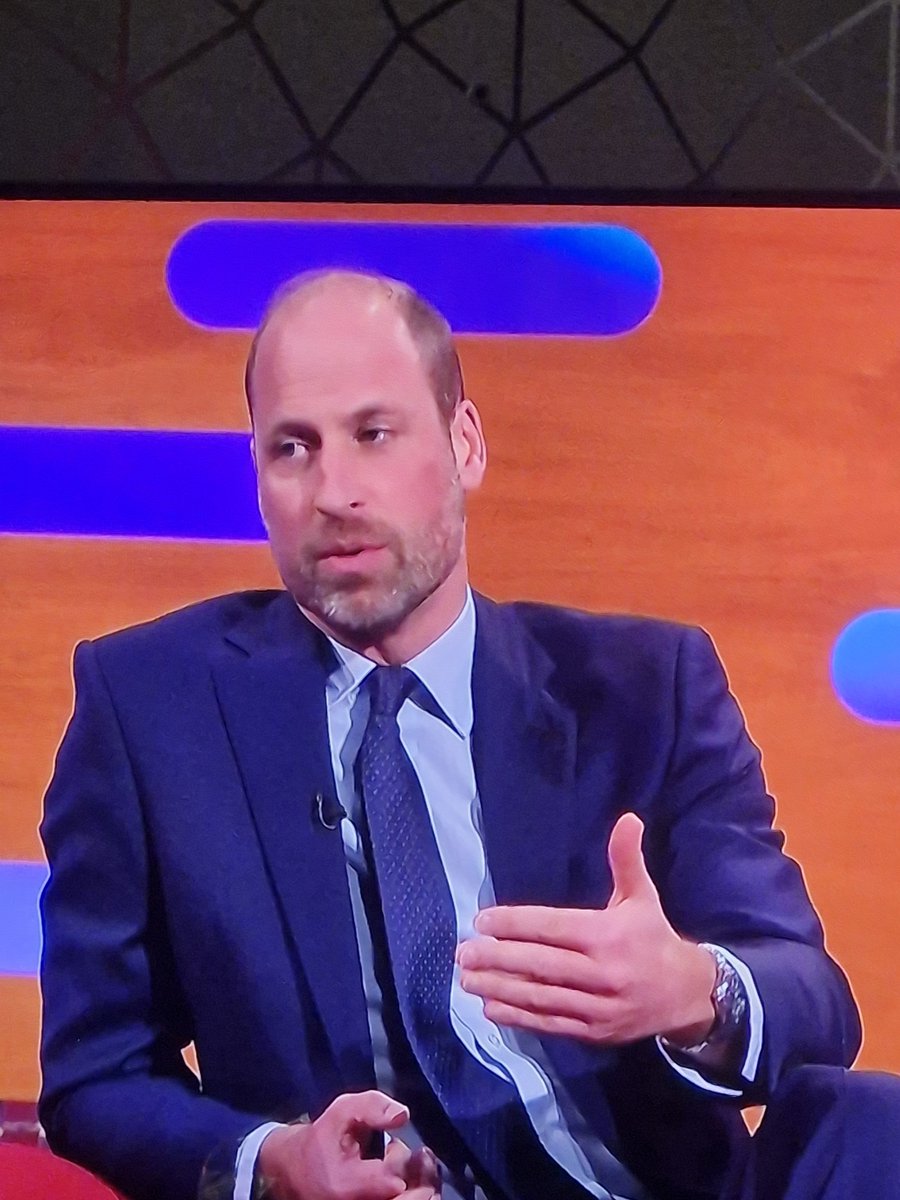 RachH1987's tweet photo. Prince William on Graham Norton...have I entered a parallel universe? Our future King speaks so normally and passionately and has a laugh. Great to see! And I'm not remotely a royalist....or a 😃👏 https://t.co/VOiD02deD3