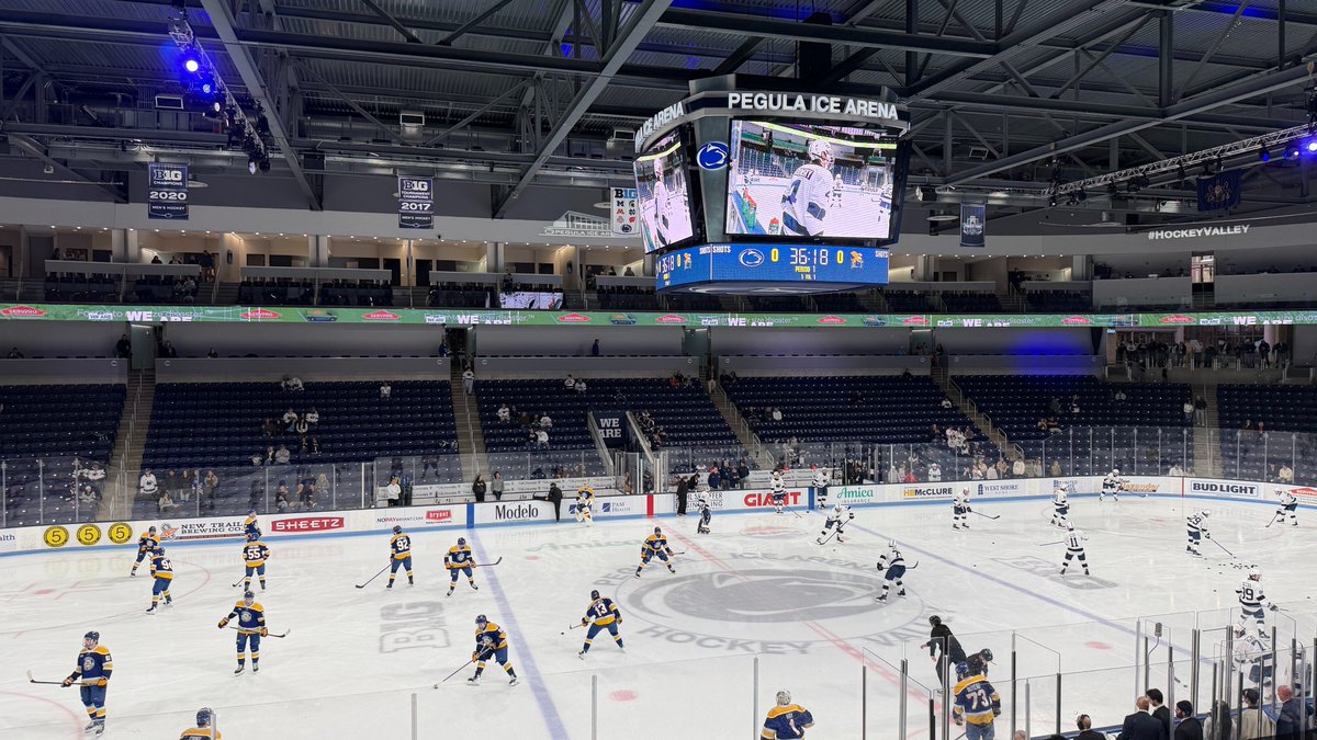 OnwardState's tweet photo. Penn State men's hockey takes on Canisius in 30 minutes.

Follow along on @OnwardStSports for live updates. https://t.co/I4IusGkYK3