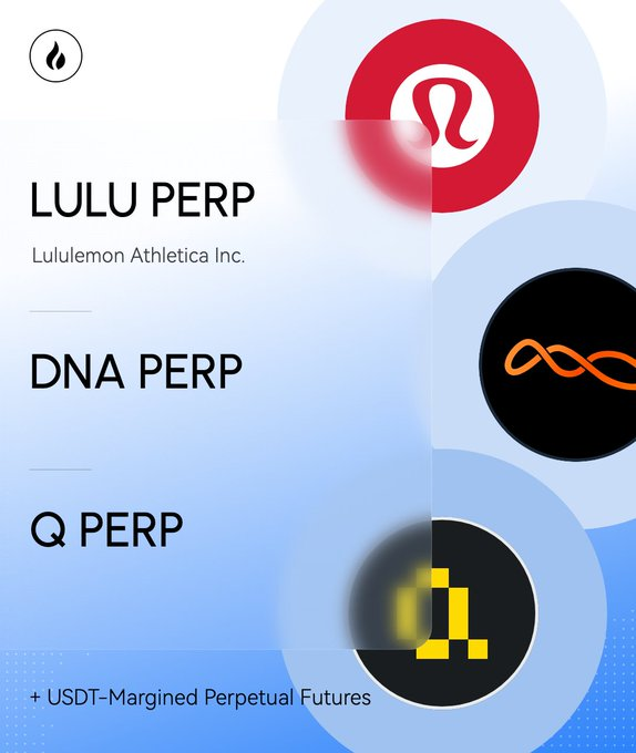 HTX_Global's tweet photo. New Futures Incoming! 🚀   

HTX adds LULU/USDT, DNA/USDT and Q/USDT perpetual futures with up to 20x leverage. 
https://t.co/xYnhA1xaNL

Join the New Coin Futures Contest now! https://t.co/O9TIwKjKS4 https://t.co/cNoTo15rVi