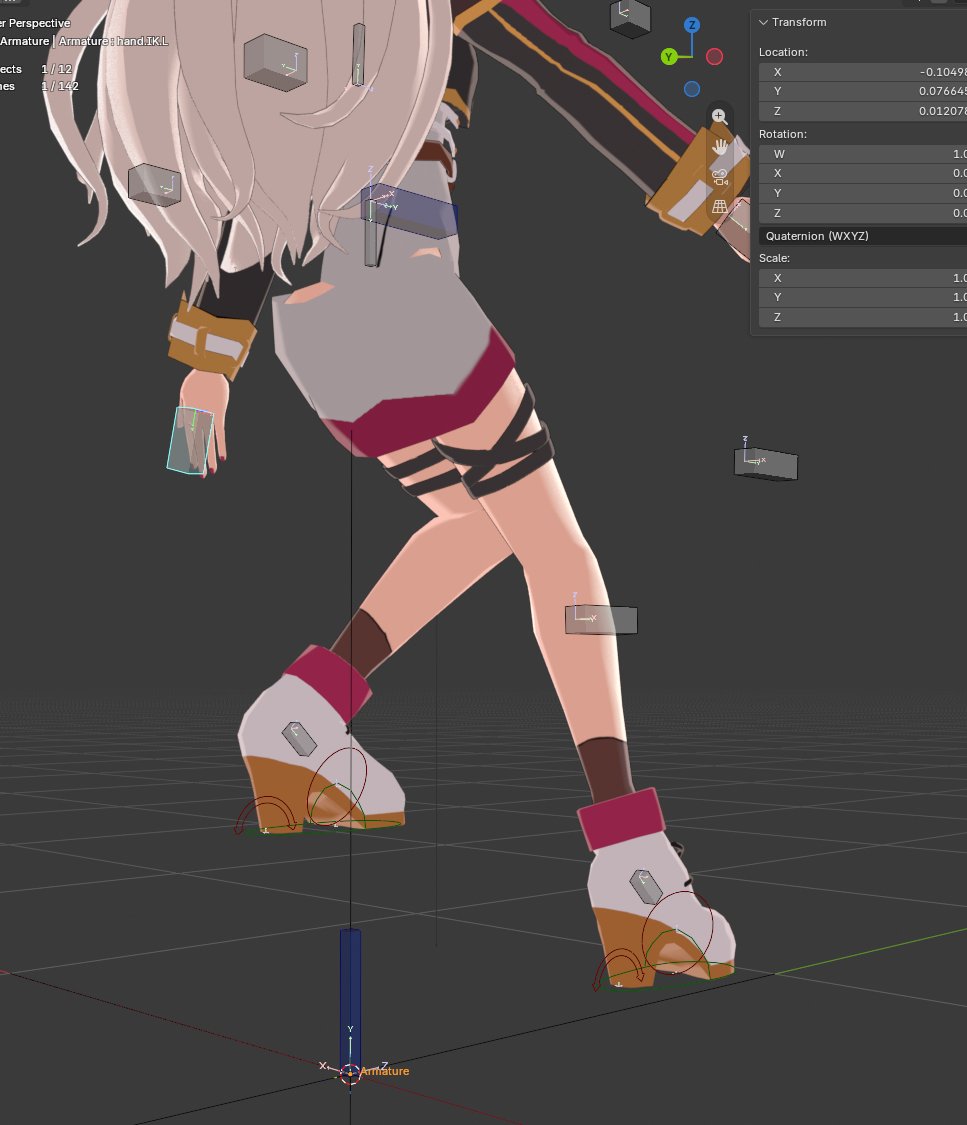 ruwind's tweet photo. 脚の調整も完了したので、次はスカートのリギングへ。
#Blender https://t.co/quHkf0RGyF