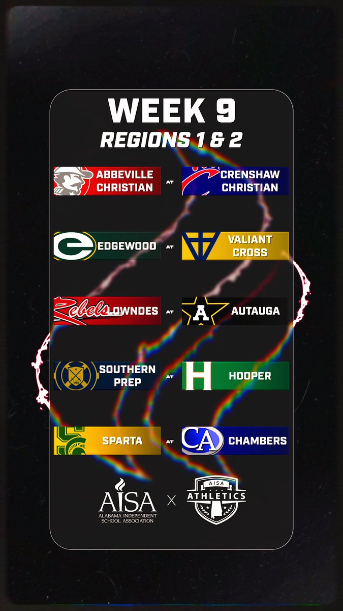 AISAathletics's tweet photo. Week 9️⃣ schedule 🏈

#AISAFootball #AISAAthletics https://t.co/85Wk2QFA0E