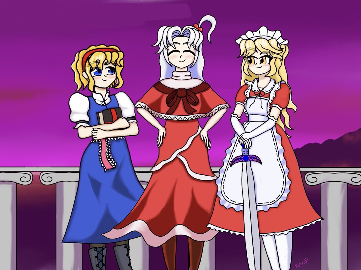 pulleart's tweet photo. A Makai family reunion!

#東方Project https://t.co/sueZcZeMtb