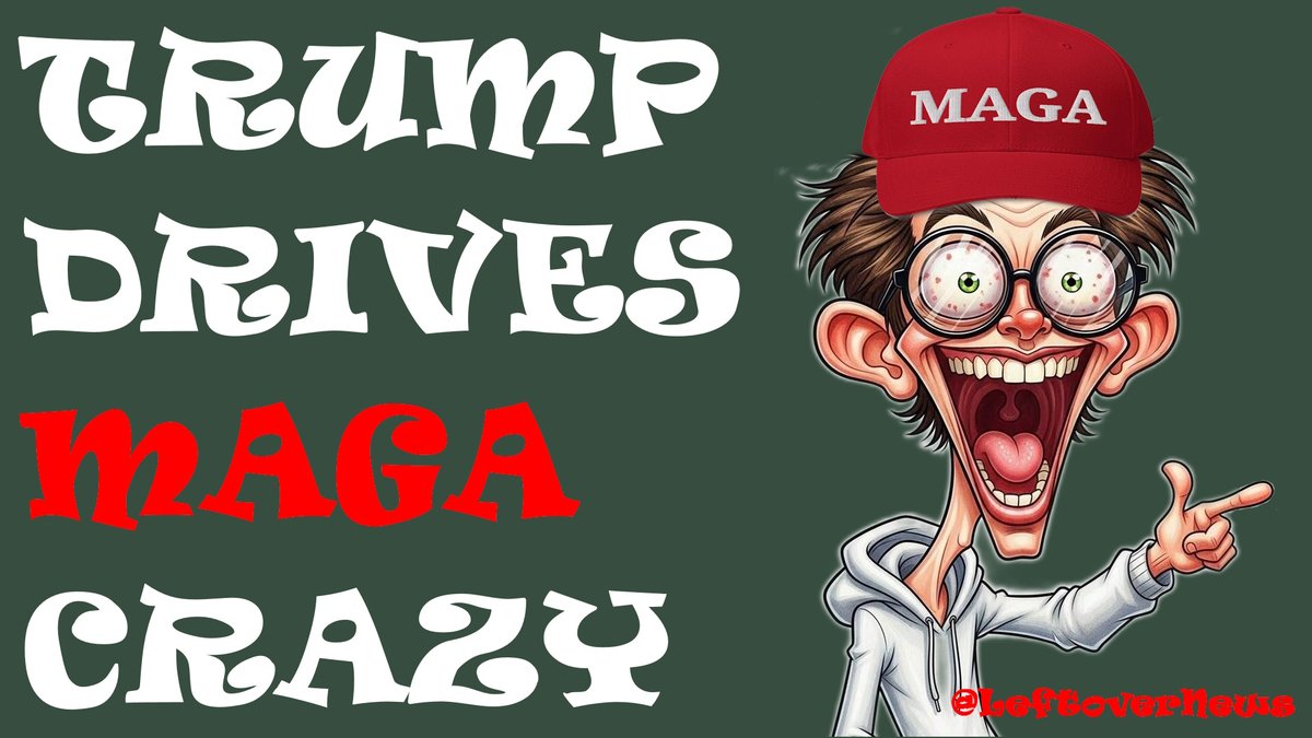 LeftoverNews's tweet photo. @jchasedavis Unbalanced Trump drives #MAGACrazy https://t.co/hwAyU08WST